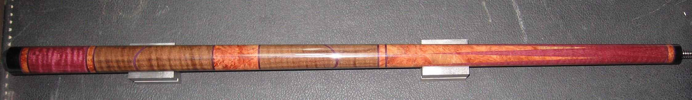 #10 Purpleheart forearm w/Amboyna burl points